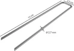 Gardebruk Haringen Set Van 100 Gegalvaniseerd Staal LxØ 150x2,7mm -Outdoor Kampeerwinkel 1200x835 7