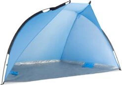 Navaris Windscherm Voor Het Strand - Zon- En Windbescherming Voor Drie Personen - Pop-up Speeltent Met UV- Bescherming - Beach Shelter Met Draagtas -Outdoor Kampeerwinkel 1200x839