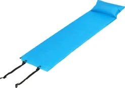Springos Slaapmat | Zelfopblazend | 186 Cm | Inclusief Hoes & Hoofdkussen | Lichtblauw -Outdoor Kampeerwinkel 1200x848 1