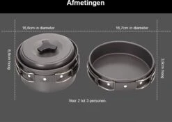 Hikr® Camping Pannenset - Complete 22-delige Kookset - Lichtgewicht - Kookgerei Servies - Outdoor - BPA-vrij - Keukengerei Set -Outdoor Kampeerwinkel 1200x848 6