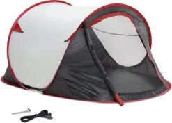JEMIDI Tweepersoons Pop-up Tent - Opgooitent, Werptent Voor 2 Personen - Ideaal Als Festivaltent Of Kampeertent - Verschillende Kleuren -Outdoor Kampeerwinkel 1200x858