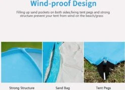 IGOODS Pop-up Tent - 2/3-Persoons - Blauw -Outdoor Kampeerwinkel 1200x866 1