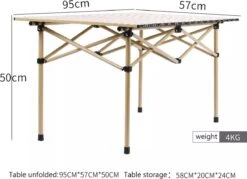 Buxibo - Lichtgewicht Vouwbare Campingtafel - Inklapbaar - Vis/Tuin/Picknick Tafel - Kamperen - Met Opberghoes - Aluminium - Grijs -Outdoor Kampeerwinkel 1200x869 1
