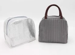 Lunchtas - Koeltas - Schooltas - Leuke Vrolijke Picknicktas - Kinderen & Volwassenen - Zwart/Wit -Outdoor Kampeerwinkel 1200x873