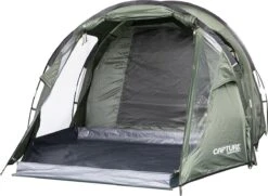Capture Outdoor, 3-Man XXL Tent "Seikan XTR-3", Voor 3 XXL Personen, 215x400x155cm, DeLuxe Tent En Canvas, "Airflow System", … -Outdoor Kampeerwinkel 1200x878