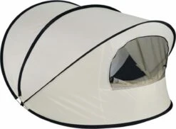 Deryan Luxe Pop Up Strandtent XXL - Anti-UV 50+ - Cream -Outdoor Kampeerwinkel 1200x883