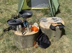 Hikr® Camping Pannenset - Complete 22-delige Kookset - Lichtgewicht - Kookgerei Servies - Outdoor - BPA-vrij - Keukengerei Set -Outdoor Kampeerwinkel 1200x886
