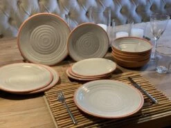 Camping Servies - 12 Delig – 100% Melamine Servies Set – Campingservies – Melamine Servies - Terracotta Style -Outdoor Kampeerwinkel 1200x900 78