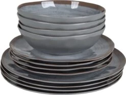 Bo-Camp Servies - Halo - 12-delig - Grijs -Outdoor Kampeerwinkel 1200x910 12