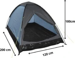 Orange85 Tent - 1 Persoons - Festivaltent - Blauw - Glow In The Dark - 200x120x100 Cm - Polyester -Outdoor Kampeerwinkel 1200x925