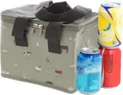 Kleine Koeltas Voor Lunch Grijs Met Boerderij Dieren Print 16 X 21 X 14 Cm 4,7 Liter - Koeltassen -Outdoor Kampeerwinkel 1200x928 2