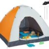 Relaxdays Strandtent Pop-up - Omkleedtent - 145x180 Cm - 2-3 Personen - Beachtent -compact - Oranje -Outdoor Kampeerwinkel 1200x945