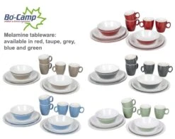 Bo-Camp Servies - Campingbord - 100% Melamine - 16-delig - Grijs -Outdoor Kampeerwinkel 1200x954 4