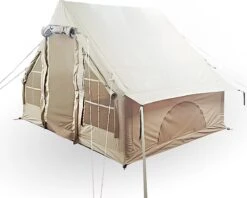 Opblaasbare Vier Persoons Tent Beige 300x200x210 Cm -Outdoor Kampeerwinkel 1200x960