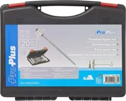 PROPLUS Pro Plus Tentharing Set - 20 Stuks - Ø 7 X 200 Mm - Schroefbaar - Adapter + Koffer -Outdoor Kampeerwinkel 1200x960 9