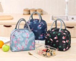 Koeltas - Lunchtas - Volwassenen En Kinderen - Compact & Handig: Zomer - Picknick -School - Lunch - Werk - Zwart Flamingo -Outdoor Kampeerwinkel 1200x963 3
