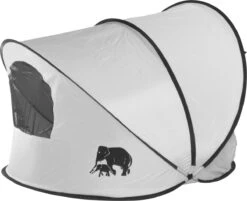 Deryan Luxe Pop Up Strandtent XXL - Anti-UV 50+ - Zilver -Outdoor Kampeerwinkel 1200x978