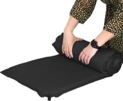 Springos Slaapmat | Zelfopblazend | 180 Cm | Inclusief Hoes | Zwart -Outdoor Kampeerwinkel 1200x986