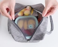 Koeltas - Lunchtas - Volwassenen En Kinderen - Compact & Handig: Zomer - Picknick -School - Lunch - Werk - Klassiek Grijs -Outdoor Kampeerwinkel 1200x987 1