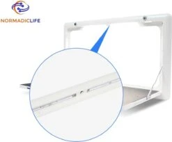 Merkloos NormadicLife® - Outdoor – Opklapbare Tafel - Eettafel – Tafel Voor Buitenkeuken - Caravan – Camper – Picknicktafel - Ingebouwd Ledlicht – Wit -Outdoor Kampeerwinkel 1200x993 1