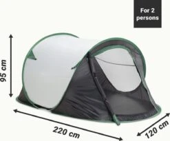 JEMIDI Tweepersoons Pop-up Tent - Opgooitent, Werptent Voor 2 Personen - Ideaal Als Festivaltent Of Kampeertent - Verschillende Kleuren -Outdoor Kampeerwinkel 1200x994 1