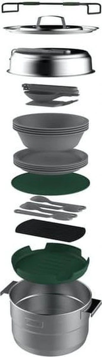 Stanley The Full Kitchen Base Camp Cook Set 3,5L - Campingkookset - Stainless Steel 8 Stanley The Full Kitchen Base Camp Cook Set 3,5L - Campingkookset - Stainless Steel - Afbeelding 6