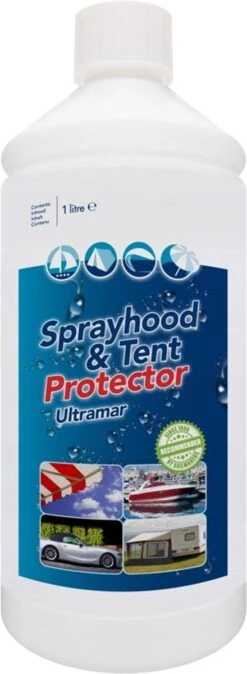 Ultramar - Sprayhood & Tent Protector 1L - Impregneermiddel Voor Bootkap, Tent, Cabriodak - Maakt Waterdicht En Geeft Extra Bescherming -Outdoor Kampeerwinkel 440x1200
