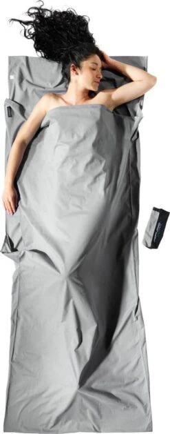 Cocoon Travelsheet InsectShield 100% Katoen - Safari Grey -Outdoor Kampeerwinkel 471x1200 4