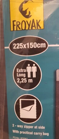 Froyak - 2-persoons Slaapzak XXL Grijs 225 X 150 Cm - Tweepersoonsslaapzak - Tweepersoons - Slaapzak -Outdoor Kampeerwinkel 511x1200 1