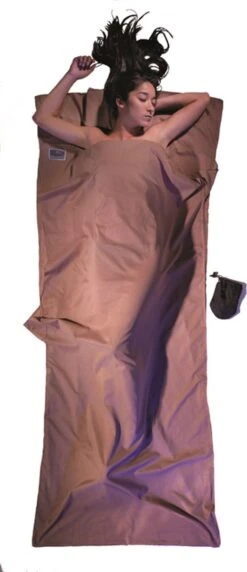 Cocoon TravelSheet - Lakenzak - Egyptisch Katoen - Khaki -Outdoor Kampeerwinkel 518x1200 1