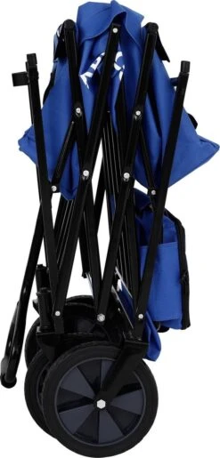 AREBOS Handwagen Vouwbare Dak Handwagen Vouwbare Trolley Uitrustingswagen Blauw -Outdoor Kampeerwinkel 575x1200