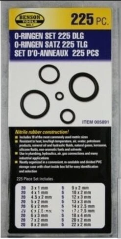 Benson O-ringen Set 450-delige Doos - Rubberen Ringetjes Set - Afsluitringetjes Set -Outdoor Kampeerwinkel 608x1200