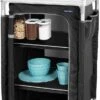 Campart Campingkast CU-0719 – Opvouwbaar En Verstelbaar - 4 Verstelbare Poten - 3 Lagen - Aluminium Frame - Grijs -Outdoor Kampeerwinkel 620x1200