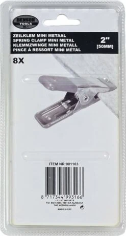 Benson Metalen Veerklem - 50 Mm - 8 Stuks -Outdoor Kampeerwinkel 643x1200