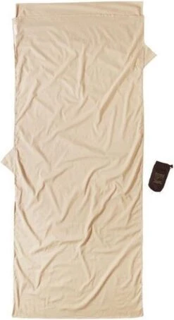 Cocoon TravelSheet - Lakenzak - Egyptisch Katoen - Beige -Outdoor Kampeerwinkel 653x1200 4
