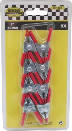 Benson Metalen Veerklem - 50 Mm - 8 Stuks -Outdoor Kampeerwinkel 665x1200