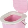 Branq Toiletemmer Draagbaar Met Deksel - 15,5L - Roze -Outdoor Kampeerwinkel 713x1200 4