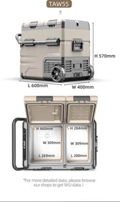 Alpicool 55L - Koelkast/vriezer - 12V-24V/230V - Compressor - APP - Voor Auto En Huis - Outdoor Camping Benodigdheden -Outdoor Kampeerwinkel 715x1200 1