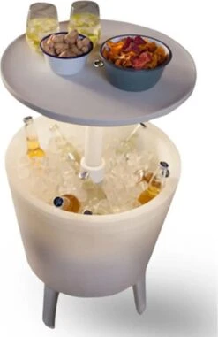 Keter Coolbar Partytafel – Lichtgevend - 49,5x49,5x57cm - Wit -Outdoor Kampeerwinkel 778x1200 2