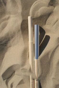 Sunline TOPPER!! Strand Windscherm Kobalt Blauw - Wit - 5 Meter Sterk Dralon Met 2 Delige Stokken 180 Cm -Doekhoogte 140 Cm -Outdoor Kampeerwinkel 804x1200 6