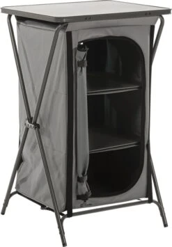 Travellife Toledo Opbergkast Opvouwbaar Laag Dark Grey -Outdoor Kampeerwinkel 836x1200 3