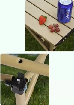 Buxibo - Lichtgewicht Vouwbare Campingtafel - Inklapbaar - Vis/Tuin/Picknick Tafel - Kamperen - Met Opberghoes - Aluminium - Grijs -Outdoor Kampeerwinkel 848x1200