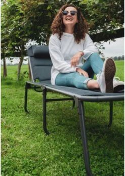 Travellife Barletta Ligbed - Antraciet / Donkergrijs -Outdoor Kampeerwinkel 854x1200