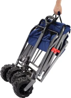 AREBOS Handkar | Transportwagen | Apparatuurwagen | Opvouwbaar | Blauw -Outdoor Kampeerwinkel 873x1200 4