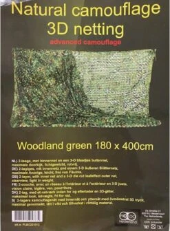 Camouflagenet 4 Meter Proloo. Hoogte 1,80x Lengte 4mtr - Camonet - Tuinnet - Schaduwdoek -Outdoor Kampeerwinkel 881x1200 2