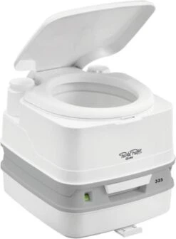 Thetford Qube 335 Porta Potti - Met Hold Down Kit - Wit