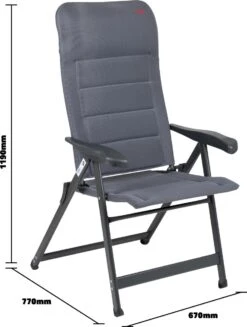 Crespo Standenstoel - AP-237 Air-Deluxe - Grijs (86) -Outdoor Kampeerwinkel 906x1200