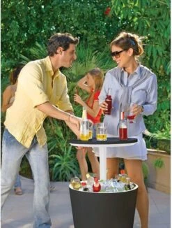 Keter Coolbar Partytafel – 49,5x49,5x57cm - Antraciet -Outdoor Kampeerwinkel 910x1200 1