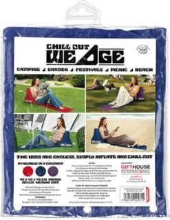 CKB LTD - Chill Out - Luchtbed - Campingstoel - Wedge Opblaasbare Ligstoel - Blauw Strandstoel 1 Persoons Volwassen Luchtbedden Kampeerstoel Vouwstoel Stoel Slaapmatje Slaapmatten Opvouwbaar Volwassenen Tuinstoel Opblaasstoel Kampeerstoelen Lucht -Outdoor Kampeerwinkel 929x1200