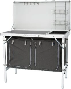 Campart Campingkeuken KI-0757 – Complete Keuken En Campingkast – Opvouwbaar En Inclusief Draagtas - Grijs -Outdoor Kampeerwinkel 969x1200 3